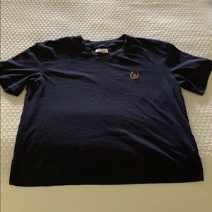 XS madewell x karen walker navy embroidered tee